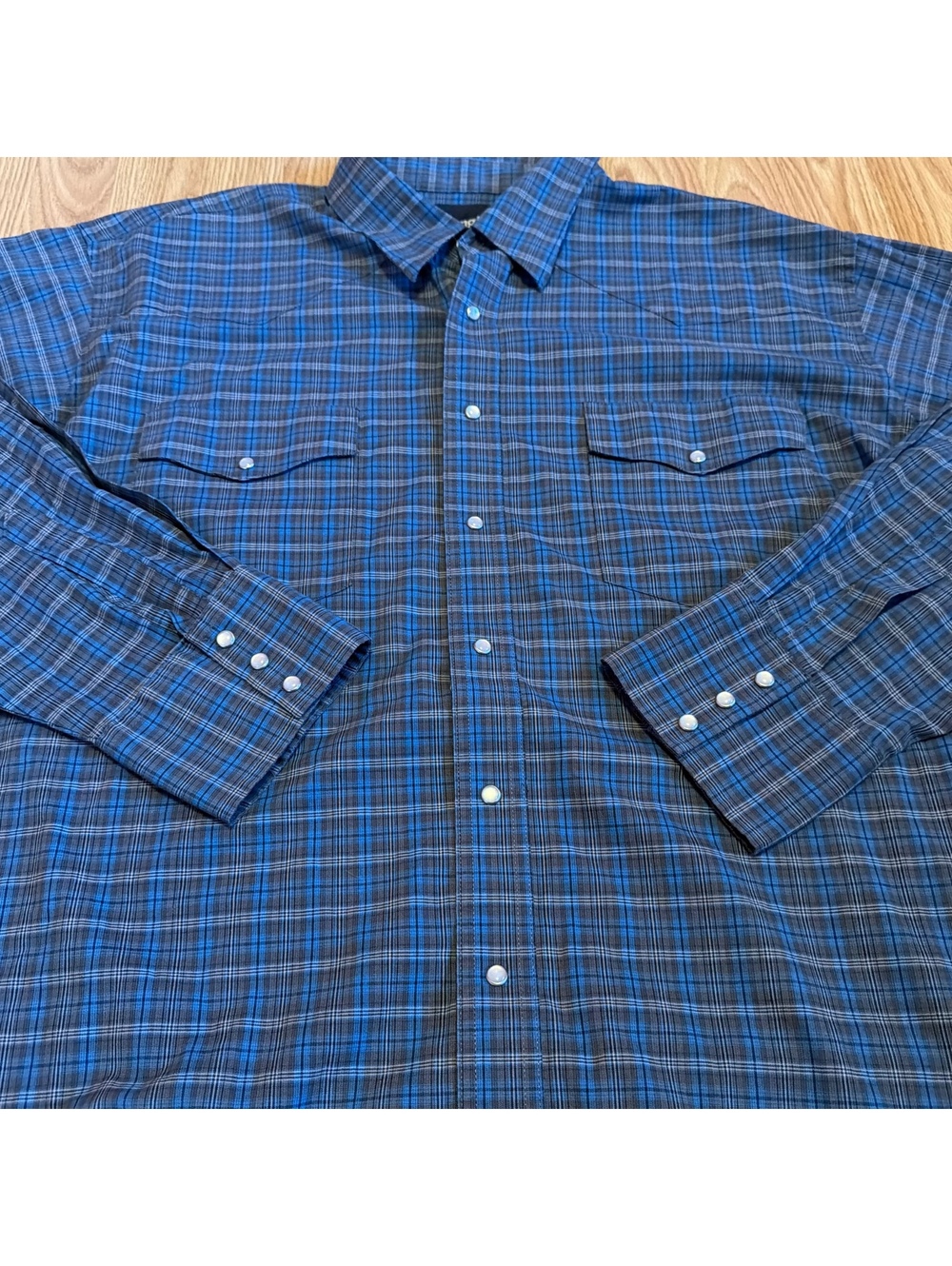 Wrangler Pearl Snap Western Plaid Size 3X